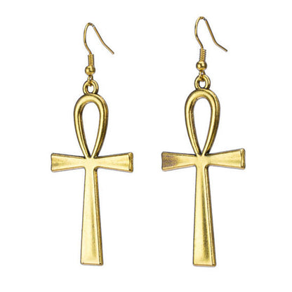 Hand crafted Ankh Earrings / Key of Life Symbol